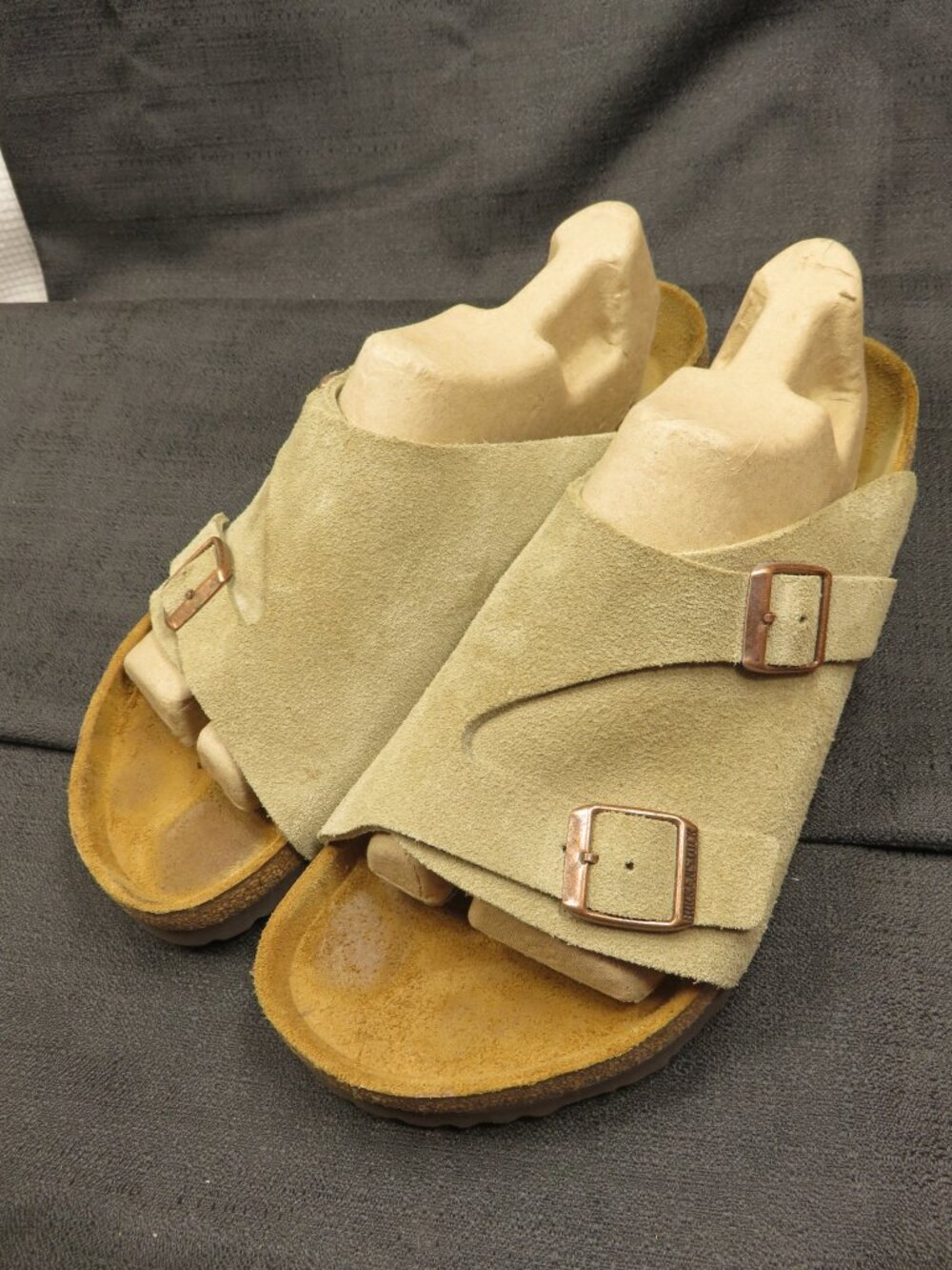 Birkenstock Zurich Sandals Size 42 Moss Green Suede Leather L11 M9